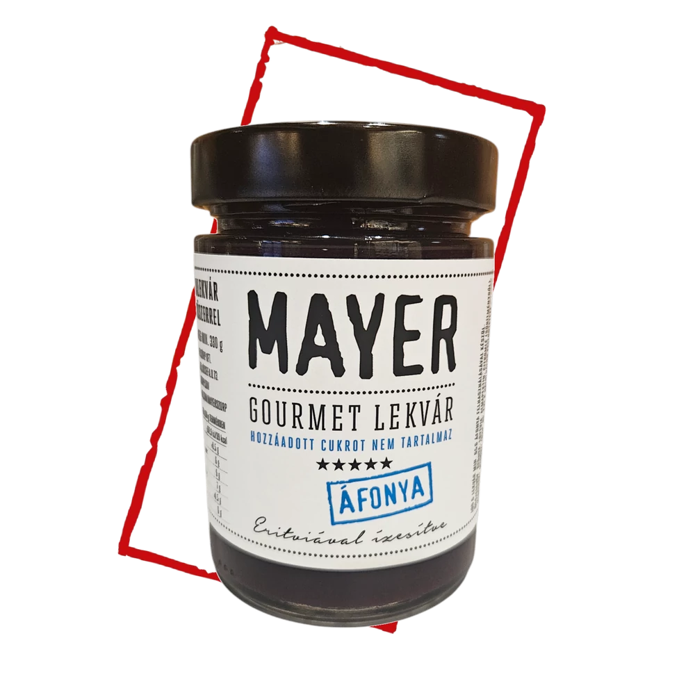 Mayer áfonya lekvár édesítőszerrel 330g