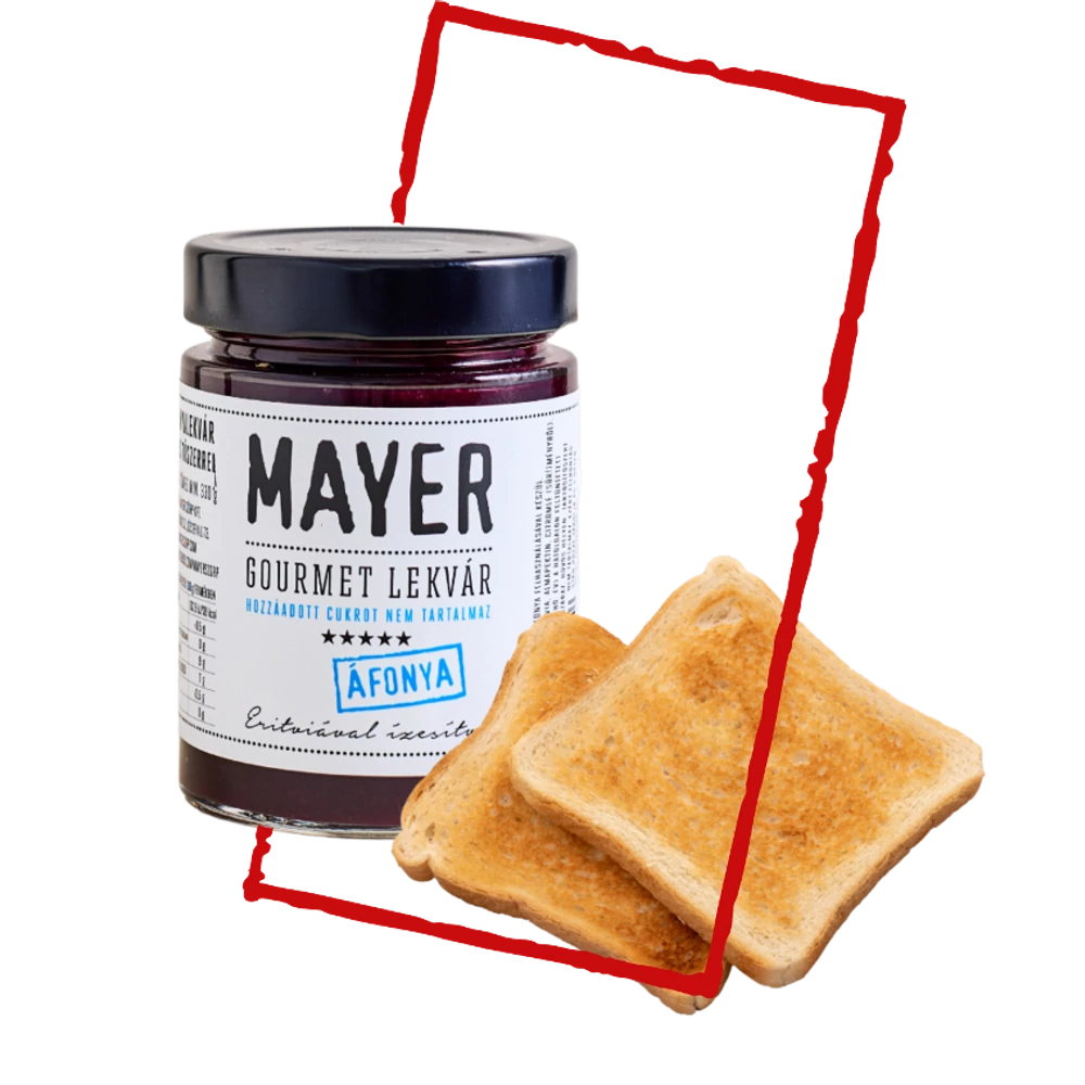 Mayer áfonya lekvár édesítőszerrel 330g